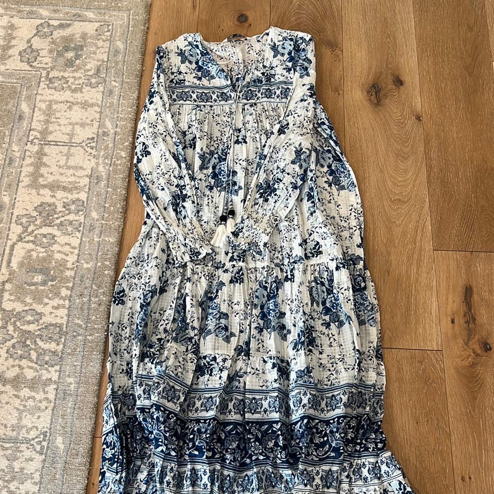 Zara floral maxi dress